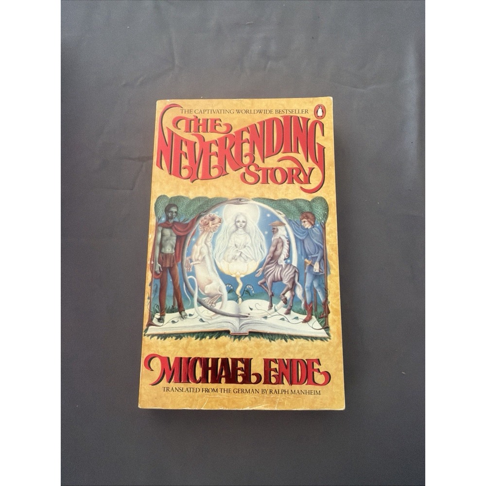 The Neverending Story Michael Ende 1984 ILLUSTRATED Fantasy Penguin VTG PBVG